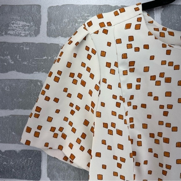 MM Lafleur Inez 1.0 dress mosaic print goldenrod/ivory, size 0 - Picture 4 of 11